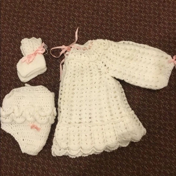 New Handmade Crochet Baby Set - Picture 6 of 6